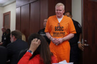 Alex Murdaugh arrives for a judicial hearing on Monday, June 29, 2026, at the Marc H. Westbrook Judicial Center in Lexington, South Carolina. Murdaugh will be retried in the June 7, 2021, shooting deaths of his wife and son, after his original conviction w